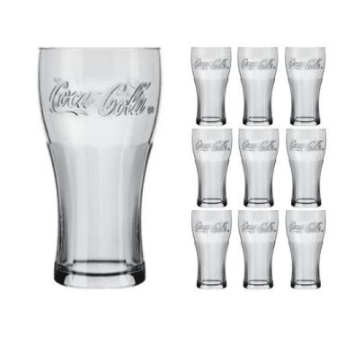 Imagem de Jogo 10 Copos 470ml Coca Cola Nadir Refri Suco Glamour - NADIR FIGUERE