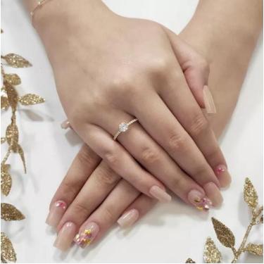 Imagem de Anel solitário Ouro 18k Noivado/Debutante - Sheju Joias