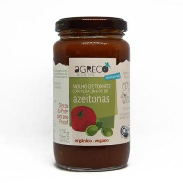 Imagem de Molho De Tomate Com eitonas Orgânico E Vegano Vd 325G - Agreco
