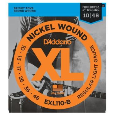 Imagem de Encordoamento D'Addario 010 Guitarra Exl110B + Corda Extra