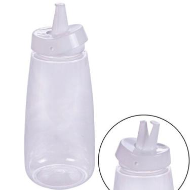 Imagem de Bisnaga branca de maionese 520ml com tampa Flip Plasutil ref. 16291