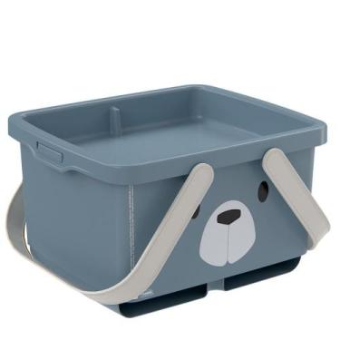 Imagem de Caixa organizadora porta fraldas com alça urso Plasutil ref. 16644