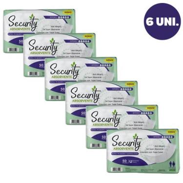 Imagem de Kit com 6 Absorvente Geriátrico Pós Parto E Operatório Security Com 30