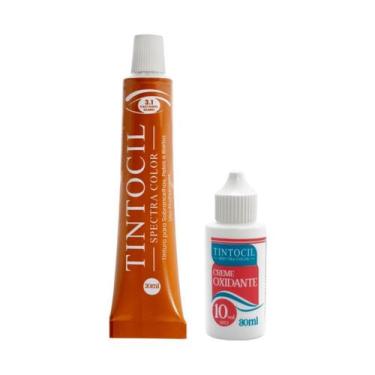 Imagem de Tintura Para Sobrancelhas Barba Com Oxidante Tintocil Spectra Color 3.
