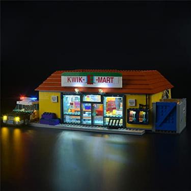 Imagem de GEAMENT Kit de luzes LED compatível com Lego Simpsons The Kwik-E-Mart - conjunto de luz para The Simpsons 71016 (jogo de ego não incluído)