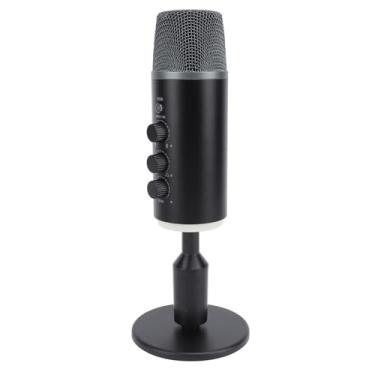 Imagem de Microfone para Jogos, Microfone USB para Jogos, Streaming e Podcasting, Microfone Condensador USB para PC Com Volume Ajustável Com Luzes Mudo e RGB, Microfone para PC para