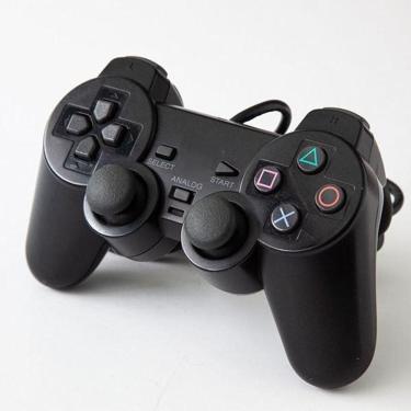 Imagem de Controle De Vídeo Game PS2 Dualshock Joystick Com Fio