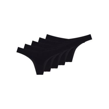 Imagem de Kit com 5 Calcinhas Biquíni Hope 34850, Preto, M