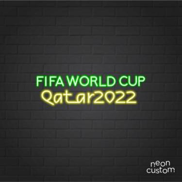 Imagem de painel letreiro led FIFA decoracao festa bar - Neon Custom, Multicolor