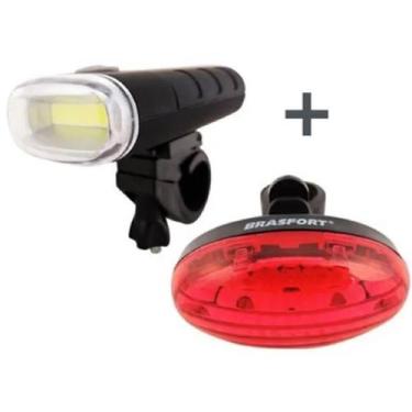 Imagem de Kit bike led farol dianteiro / lanterna traseira brasfort - A.R Varied
