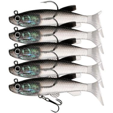 Imagem de kit 5 Iscas Artificiais movimento Realista soft shad bait - SWG, Incol