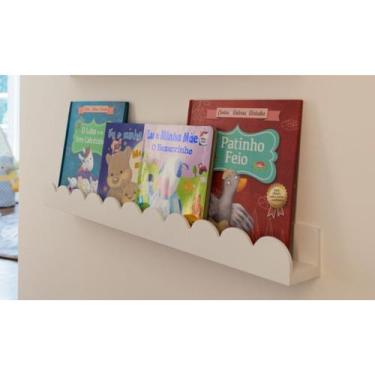 Imagem de Prateleira Ondinha em MDF - 60cm - Várias cores - Quarto bebê - era um