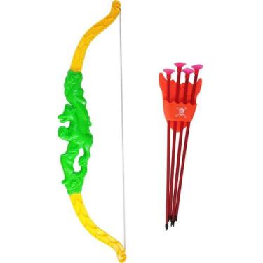 Imagem de Arco Flechas Ventosa Atirar Arqueiro Brinquedo Infantil - Toys Toys, I