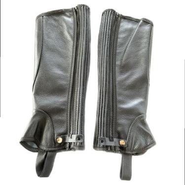 Imagem de Perneira de Couro com Forro de Cetim - DR Couro e Acessórios, GG