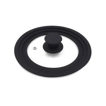 Imagem de Tampa De Vidro Adaptável Com Bordas Em Silicone 16-18-20cm - GENERIC