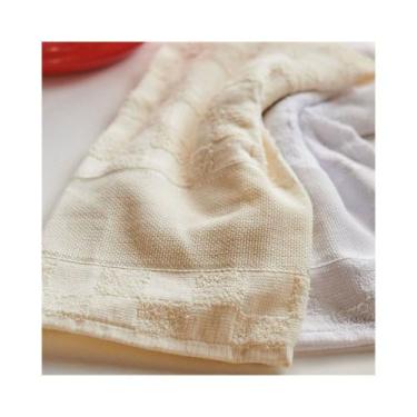 Imagem de Pano de Copa para Bordar Ponto Cruz Valletex - Xadrez, Pérola