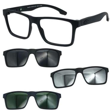 Imagem de Oculos Mormaii Swap NG2 6153 Preto Fosco Com 3 Clipons, Cinza, G15, Pr