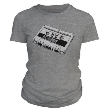 Imagem de Camiseta Feminina - Fita K7. - DASANTIGAS, Silver, Silver, M