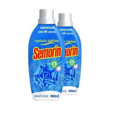 Imagem de Kit 2 Semorin Amaciante de Roupas 900ml Explosão Sublime