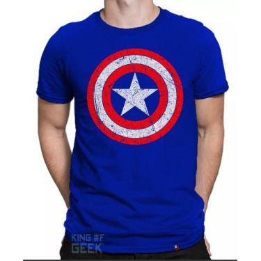 Imagem de Camiseta Capitão América Escudo Camisa Vingadores - KING OF GEEK, G, A