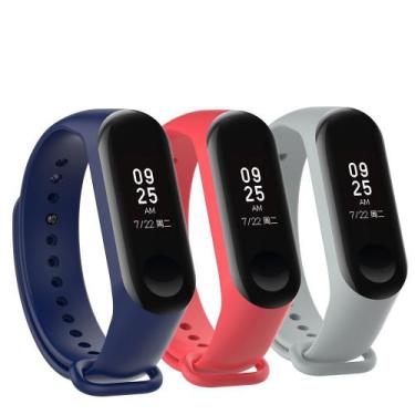 Imagem de Kit 3 Pulseiras compatíveis com Mi Band 3 /4 - Nsmart