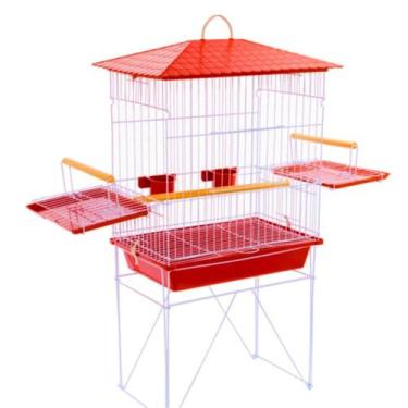 Imagem de Gaiola Viveiro Calopsita Mansa Acessórios Agapornis Maritaca Epóxi Bri