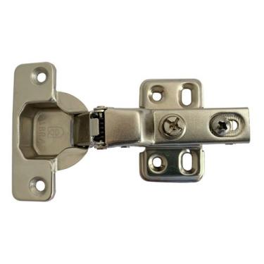 Imagem de Kit 4 Dobradiças Pressão 35mm Curva c/ Pistão Amortecedor - Albras