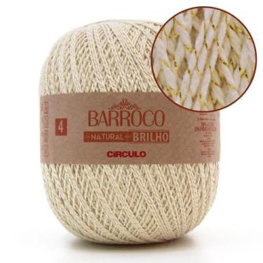 Imagem de Barbante Barroco Natural Brilho Ouro nº04 700g - CÍRCULO