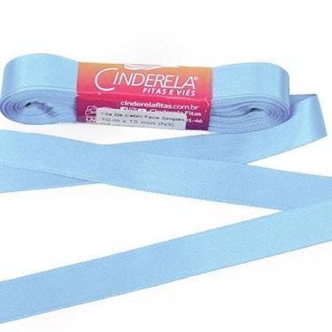 Imagem de Fita de Cetim Nº 03 15mm com 10 Metros - Cinderela, 10 - AZUL CLARO