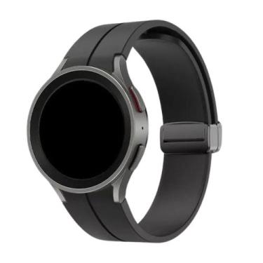 Imagem de Pulseira Poolsy Paces Compatível Com Galaxy Watch 4, 5, 6, Preta