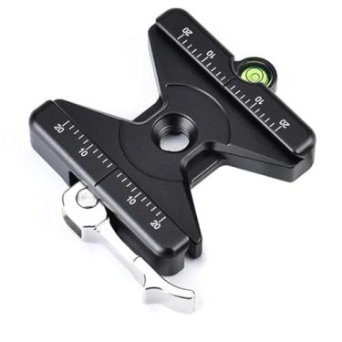 Imagem de Sunwayfoto SLC-60B Braçadeira QR de 60 mm compatível com trava de alavanca com nível de bolha