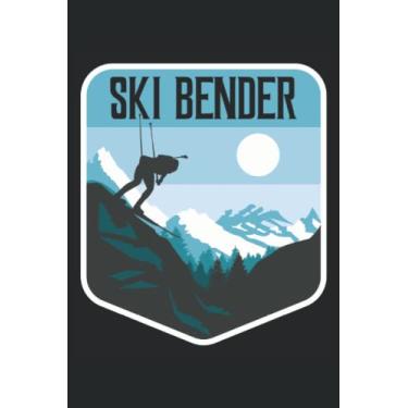 Imagem de Ski Bender - Cuaderno de deportes de invierno para esquiadores: Notebook DIN A5 (6x9) para instructores de esquí y receptores de esquí con 120 páginas ... y días de semana para la función del diario