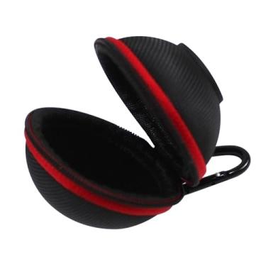 Imagem de kowaku Clipe no caso protetor de bola cue acessório de transporte para anexar capa protetora de viagem portátil saco de armazenamento de bola de sinuca, Vermelho