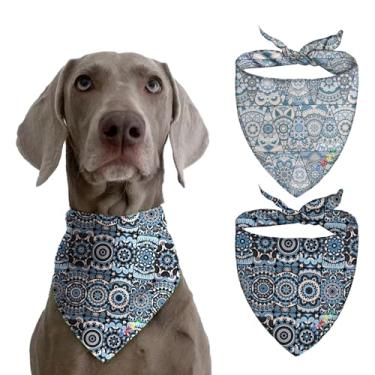 Imagem de Polaina de pescoço para cães grandes, bandanas para raças pequenas e médias, acessórios de cachecol refrescante, decorações de aniversário ao ar livre, presente 3D, moderno, boho, 1 peça