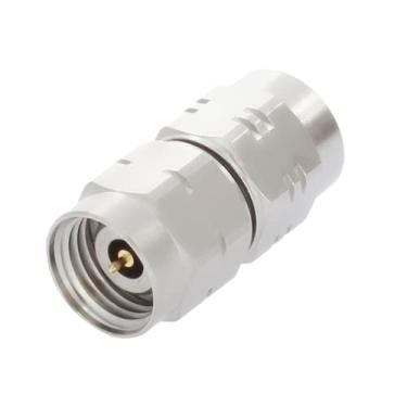 Imagem de withwave Adaptador de micro-ondas macho de precisão de 1,85 mm para macho de 2,4 mm, CC para 50 GHz, 50 Ohm, corpo de aço inoxidável