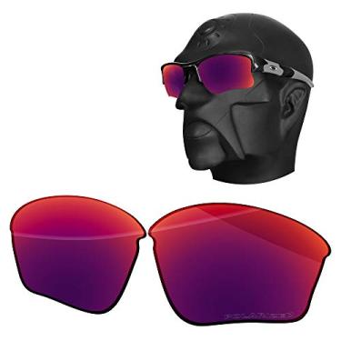 Imagem de Ensky Lentes de reposição HardyShield para óculos de sol Oakley Flak Jacket XLJ, Crimson Lake - Estampa polarizada, 0