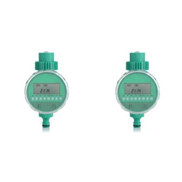 Imagem de Temporizador de Irrigação de Jardim Digital Elétrico Automático de 2 Unidades Temporizador de Irrigação de Jardim Digital Elétrico Inteligente para Gerenciamento Eficiente de