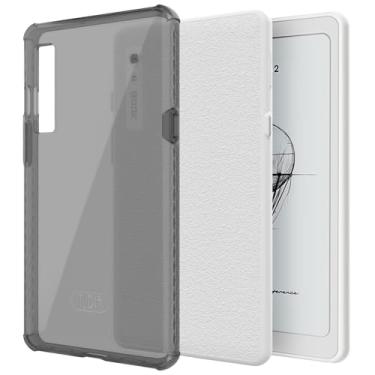 Imagem de TUDIA SKN Capa traseira transparente projetada para Onyx Boox Palma 2, [cantos reforçados] à prova de choque, fina, antiamarelamento, gel de silicone, transparente, leve, aderência, TPU (preta)