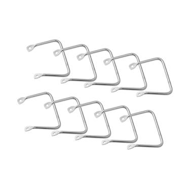 Imagem de IEUDNS 10 pçs alças para comida cozida placa de corte servindo bandeja lidar com bandejas de frutas aço inoxidável cozinha pote apertos tampa do pote a