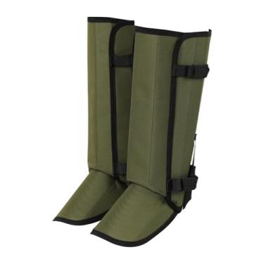 Imagem de Aymzbd 2x Polainas de perna Botas de caminhada Cobre Protetores de perna Polainas de bota para caminhadas ao ar livre, Verde