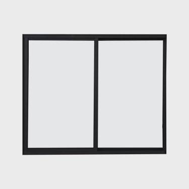 Imagem de Janela 2 folhas 1,00x1,50 sem grade no alumínio preto