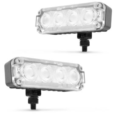 Imagem de Par Farol De Milha Slim Strobo Safetycar Power Led Branco