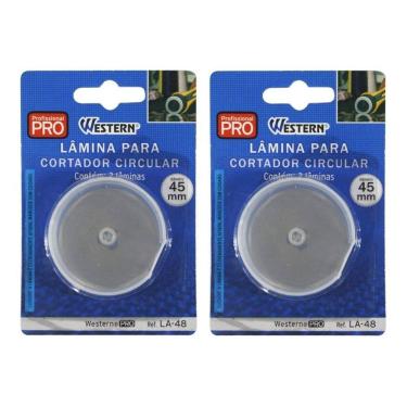 Imagem de Kit 4 Lâminas Para Cortador Circular 45Mm La-48 Western