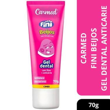 Imagem de Gel Dental Carmed Fini Beijos 70g com Flúor + Anticáries - Cimed