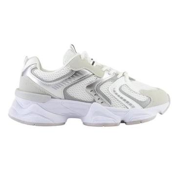 Imagem de Tênis Ramarim Feminino Chunky Confortável Básico 25-90131, 37, Branco,