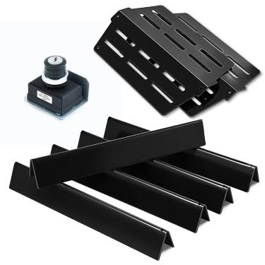 Imagem de Grill Valueparts Kit de grelha 7621, 7620, 7622, 7629 para Weber Genesis 300 E-310, E-320, E-330, S-310, S-330, CEP-310 (2011-2016), barras aromatizantes, kit de ignição, defletor de calor.