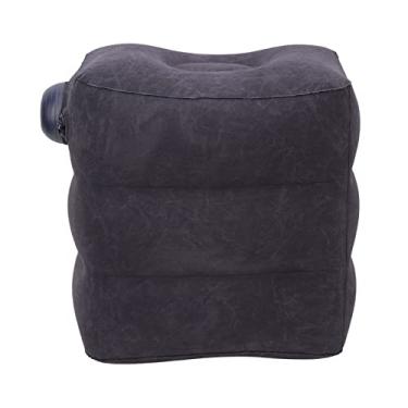 Imagem de Travesseiro de Descanso Inflável para pé, PVC Flocking Travel Rest Pillow Pillow Portátil Inflável Aleito Inflável Crente de Apoio para Pés Infláveis ​​para Crianças Viagem de