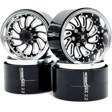Imagem de HOBBYSOUL 2.2 Beadlock Wheels Wide 40mm Adjustable Negative Offset Rims for 1/10 RC Crawler TRX4 SCX10 Capra Gen8 Everest gen 7 Pro Upgrades, HS701578
