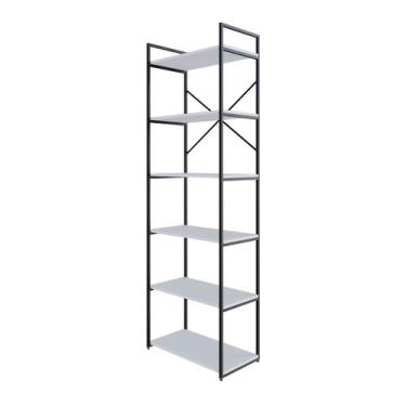 Imagem de Estante Alta C/06 Prateleiras 185x60x33cm Yon - Metalig, Branco TX/Est