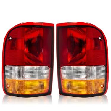 Imagem de RANSOTO Luz traseira de freio traseiro compatível com Ford Ranger 1993-1997 Substitui FO2800110 FO2801110 F37Z13405A F37Z13404A lado esquerdo do motorista e lado direito do passageiro sem lâmpadas